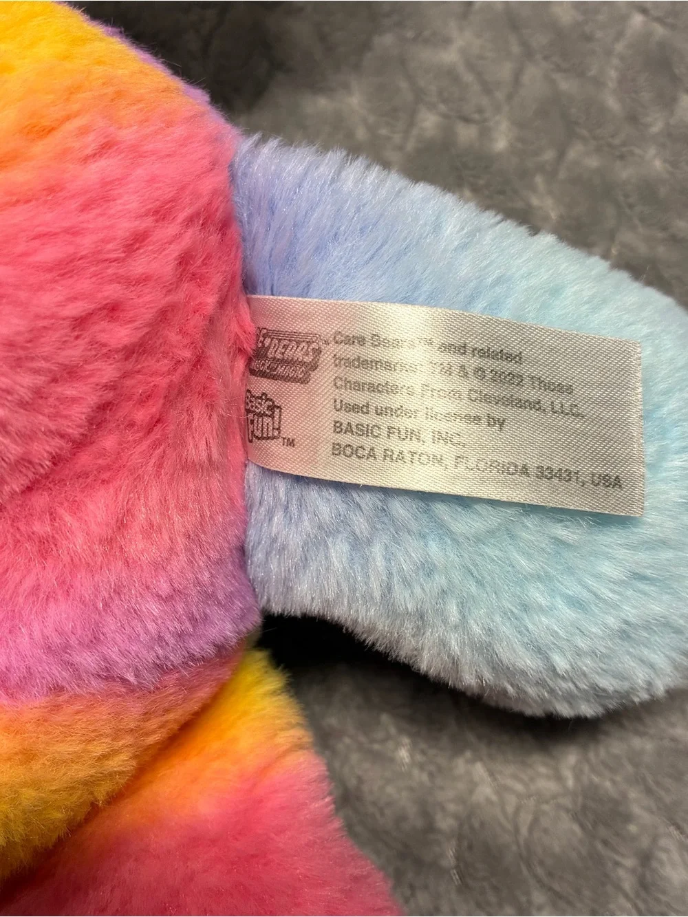 Care Bears Rainbow Star Plush - Pink, Purple, Blue, Yellow